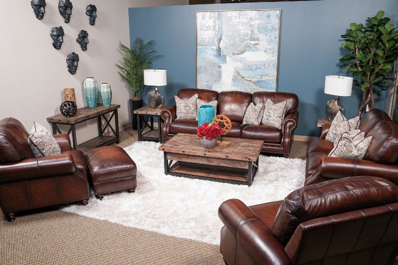 Picture of WESTMINISTER ALL LEATHER LIVING ROOM SET
