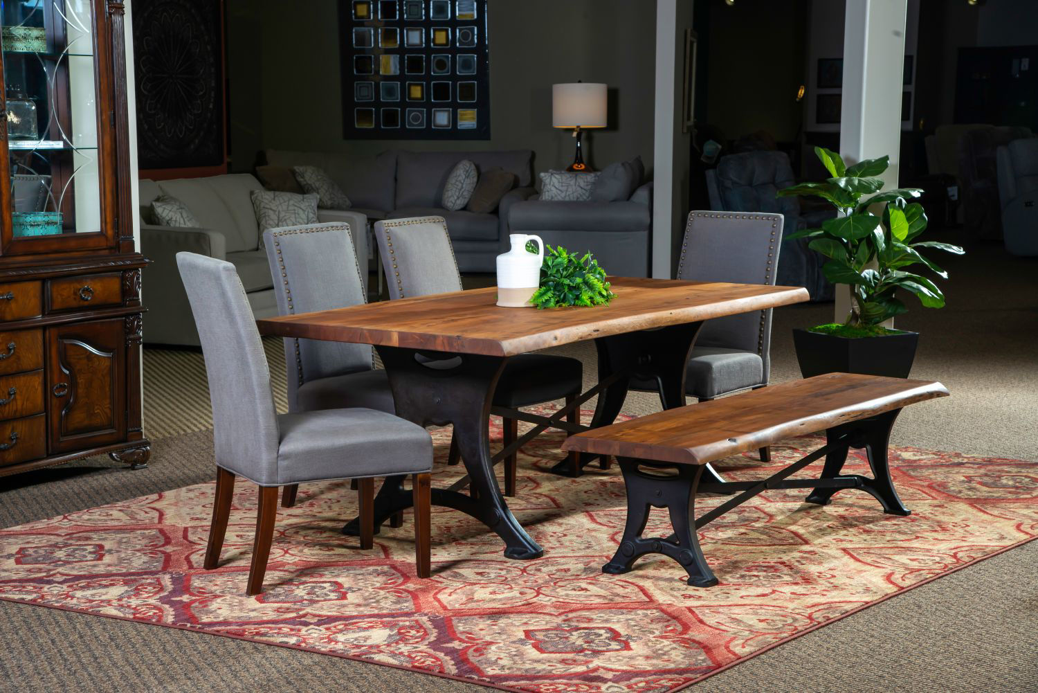 Texas Furniture Hut, Rustic Rectangular Dining Table