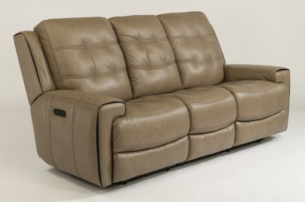 Wicklow Leather Power Reclining Sofa By