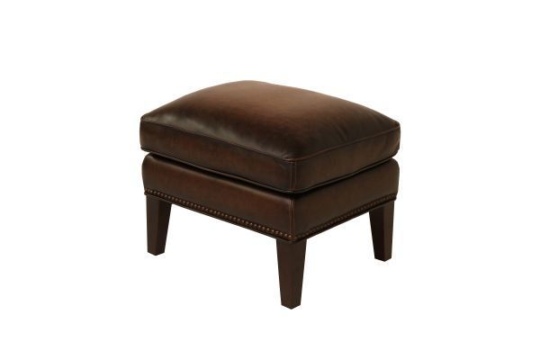 Picture of HILLSBORO BOMBER JACKET LEATHER ACCENT OTTOMAN