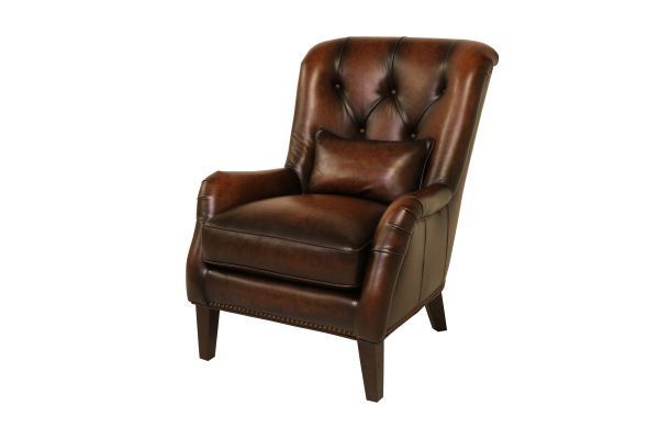 Picture of HILLSBORO BOMBER JACKET ALL LEATHER ACCENT CHAIR