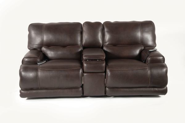 Picture of BERGAMO ALL LEATHER POWER RECLINING LOVESEAT