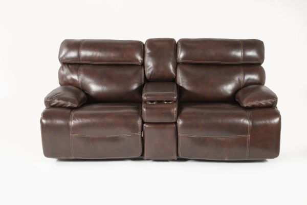 Picture of COFFEE ALL LEATHER POWER RECLINING LOVESEAT