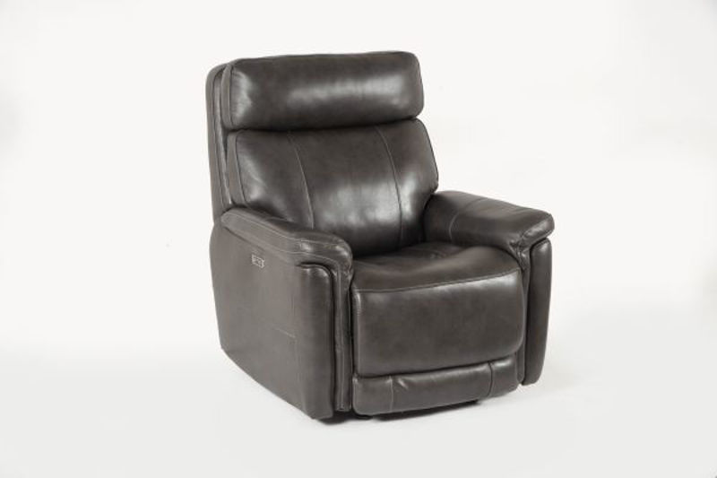 Picture of STAMPEDE CHARCOAL LEATHER POWER GLIDING RECLINER