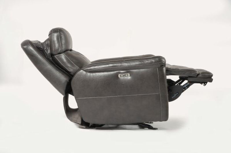 Picture of STAMPEDE CHARCOAL LEATHER POWER GLIDING RECLINER