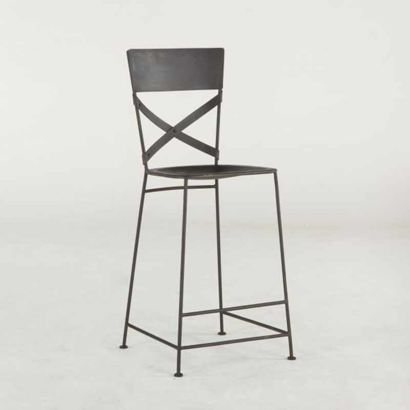 Picture of URBAN INDUSTRIAL SOLID WOOD BAR CHAIR