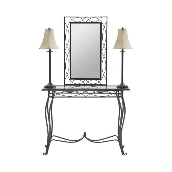 Picture of 4-PC TABLE,MIRROR,AND LAMP SET