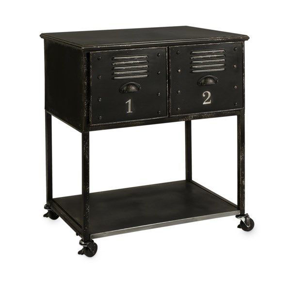 Picture of ALASTOR TWO DRAWER ROLLING CART TABLE