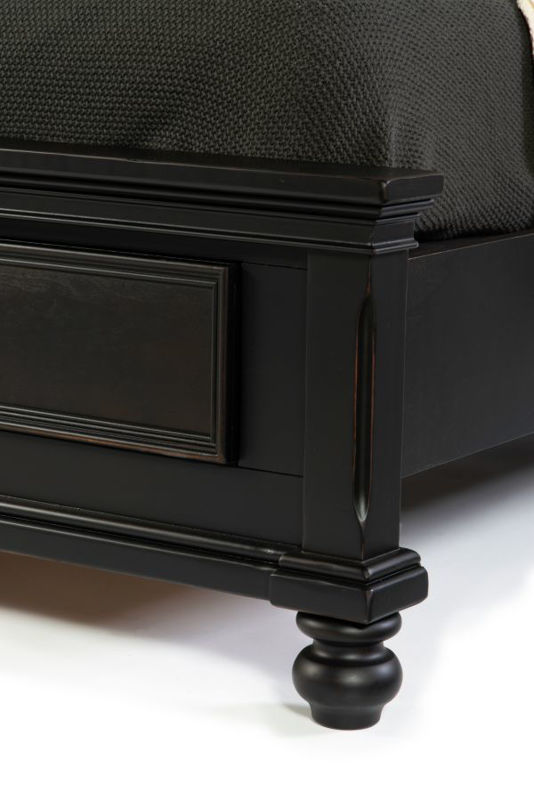 Picture of OXFORD BLACK QUEEN STORAGE BED