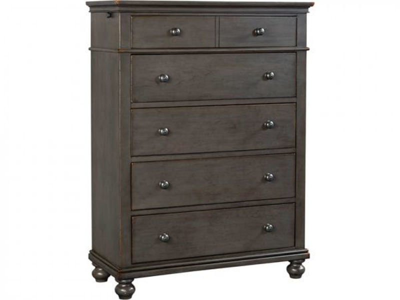 Picture of OXFORD PEPPER CORN KING SLEIGH BEDROOM SET