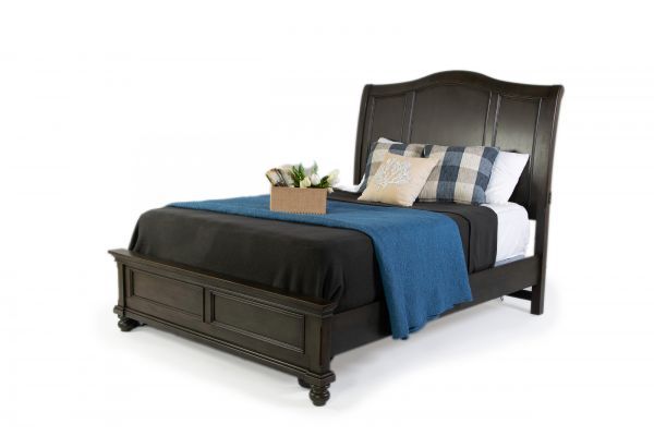 Picture of OXFORD PEPPER CORN KING SLEIGH BED