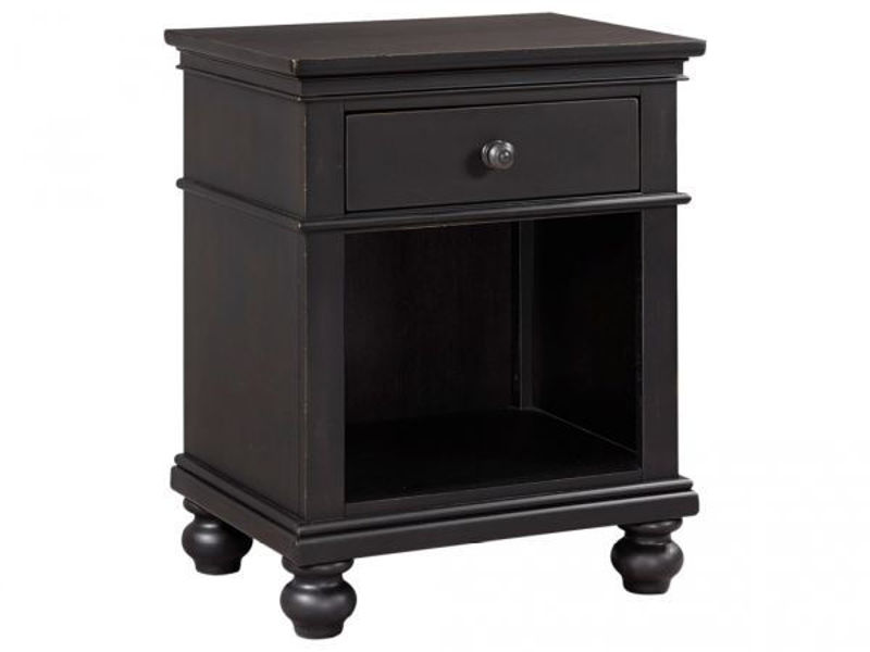 Picture of OXFORD BLACK QUEEN STORAGE BED