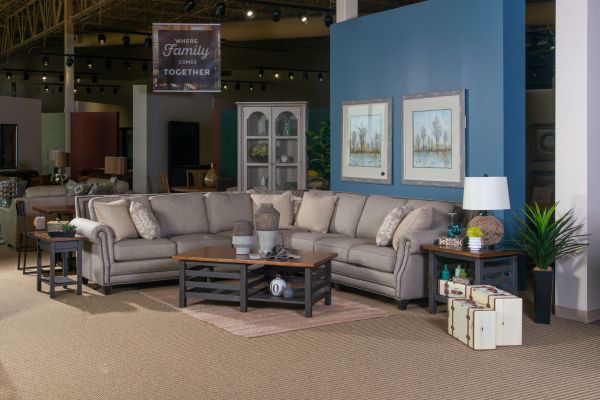 Picture of MALIBU PEWTER UPHOLSTERED SECTIONAL