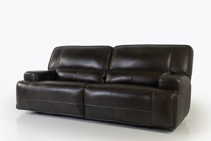 Picture of FERRARA SMOKE ALL LEATHER POWER RECLINING SOFA