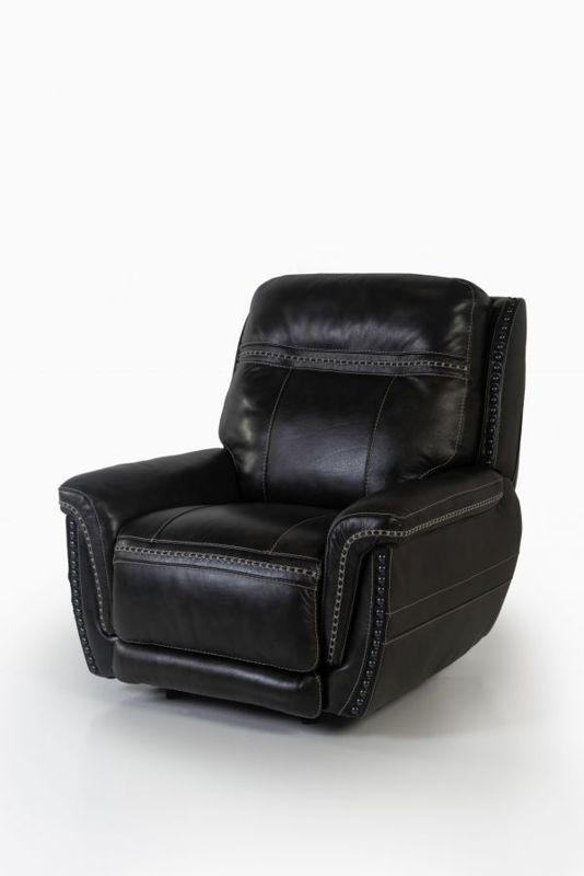 Picture of LONGHORN PEWTER ALL LEATHER POWER GLIDING RECLINER