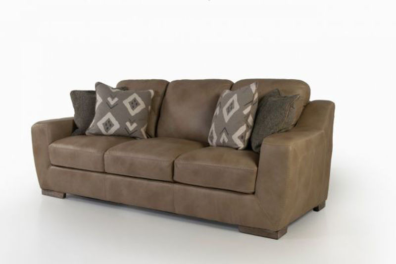 Luxe Linen Leather Sofa By Simon Li, All Leather Sofa