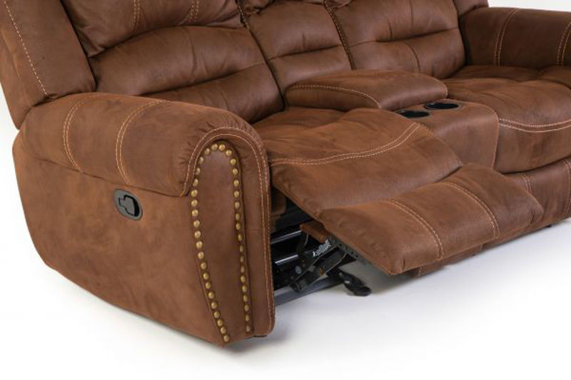 Picture of NEW TOWN GLIDING RECLINING LOVESEAT W/ CONSOLE
