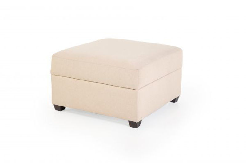 Picture of FOXY TAN UPHOLSTERED STORAGE OTTOMAN