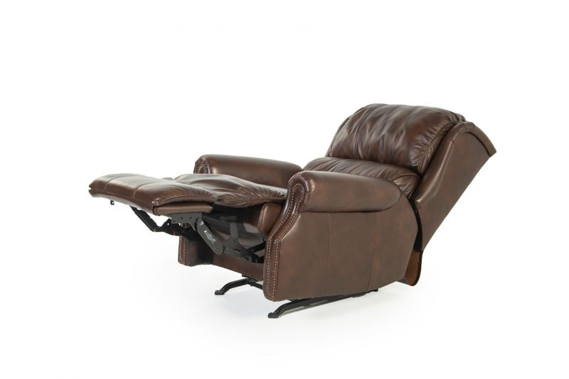 Picture of COMFORT ZONE ALL LEATHER ROCKER RECLINER