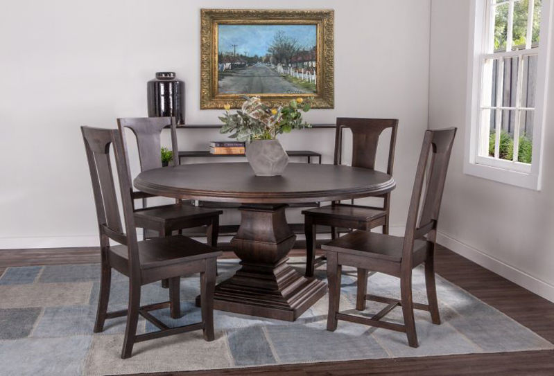 Picture of NIMES ROUND SOLID WOOD DINING SET
