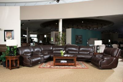 Picture of BERGAMO ALL LEATHER POWER RECLINING SECTIONAL