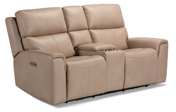 Picture of JARVIS LEATHER POWER RECLINING LOVESEAT