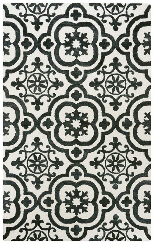 Picture of RUSTIC BLACK AND WHITE RUG