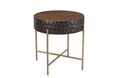 Picture of SANTA CRUZ TWO TONED ROUND SIDE TABLE