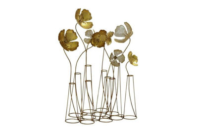 Picture of GOLD METAL FLORAL SCULPTURE