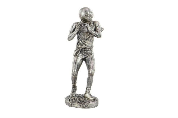 Picture of SILVER POLYSTONE FOOTBALL PLAYER