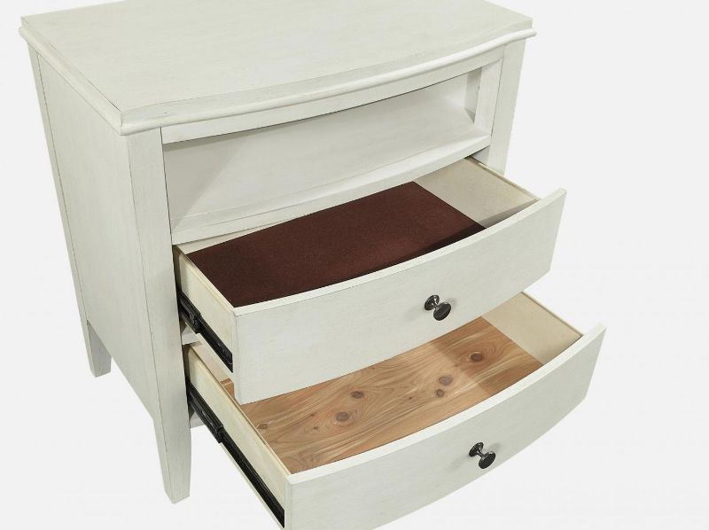 Picture of CHARLOTTE WHITE 2 DRAWER NIGHTSTAND