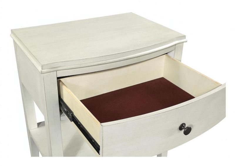 Picture of CHARLOTTE WHITE 1 DRAWER NIGHTSTAND