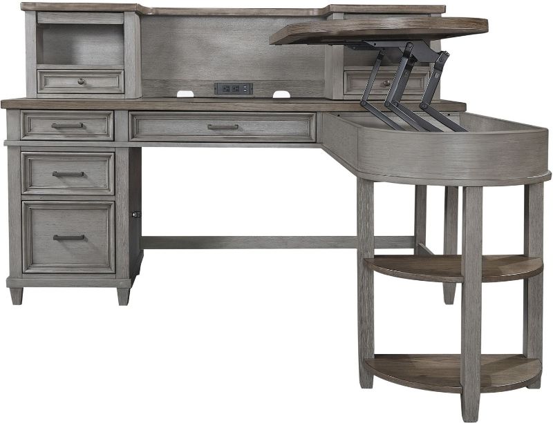 Picture of CARAWAY 70" PEDESTAL DESK AND RETURN