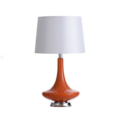 Picture of RETRO ORANGE GLASS LAMP