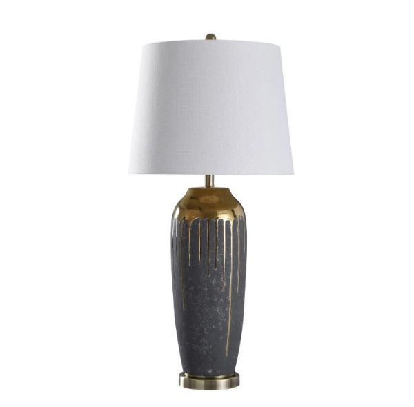 Picture of MARLOE GOLD CERAMIC TABLE LAMP