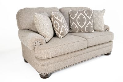 Picture of DEGORGEOUS ASH UPHOLSTERED LOVESEAT
