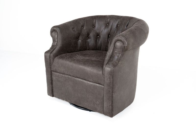 Picture of PALANCE GRANITE UPHOLSTERED SWIVEL CHAIR