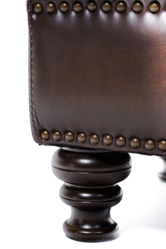 Picture of WESTMINISTER LEATHER OTTOMAN
