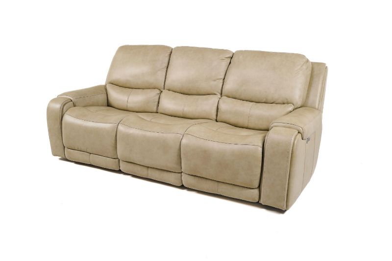 Picture of LUX LINEN ALL LEATHER POWER RECLINING SOFA