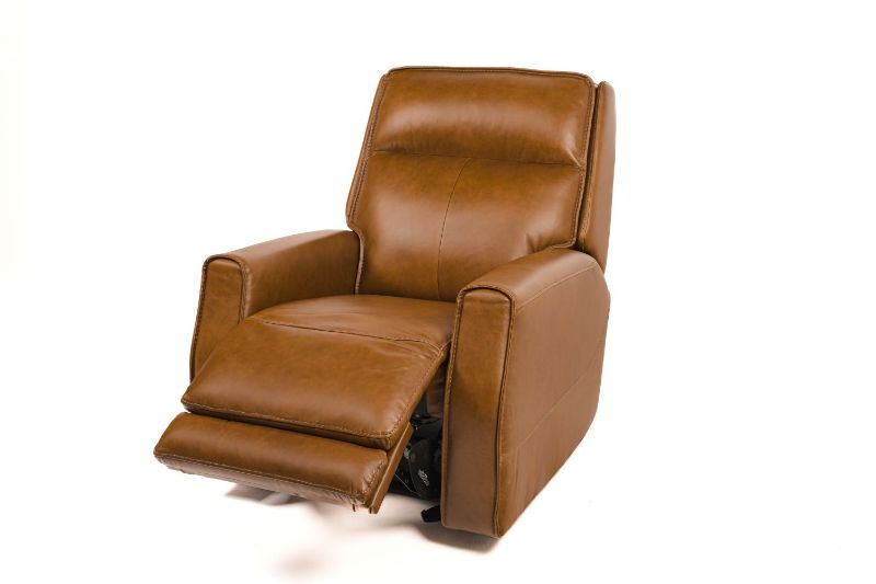 Picture of OLD SADDLE TAN ALL LEATHER POWER RECLINER