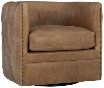 Picture of PIAZZA LEATHER SWIVEL CHAIR