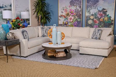 Picture of LORELEI DRIFTWOOD UPHOLSTERED RAF CHAISE SECTIONAL