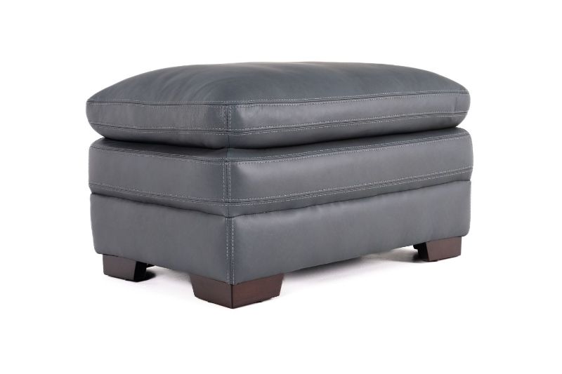 Picture of LUXE SKY ALL LEATHER OTTOMAN
