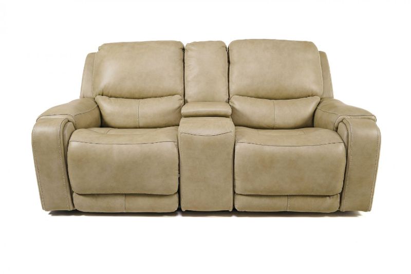 Picture of LUX LINEN ALL LEATHER POWER RECLINING SET